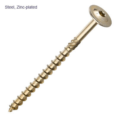 Yellow zinc plated torx head wood screws chipboard screw